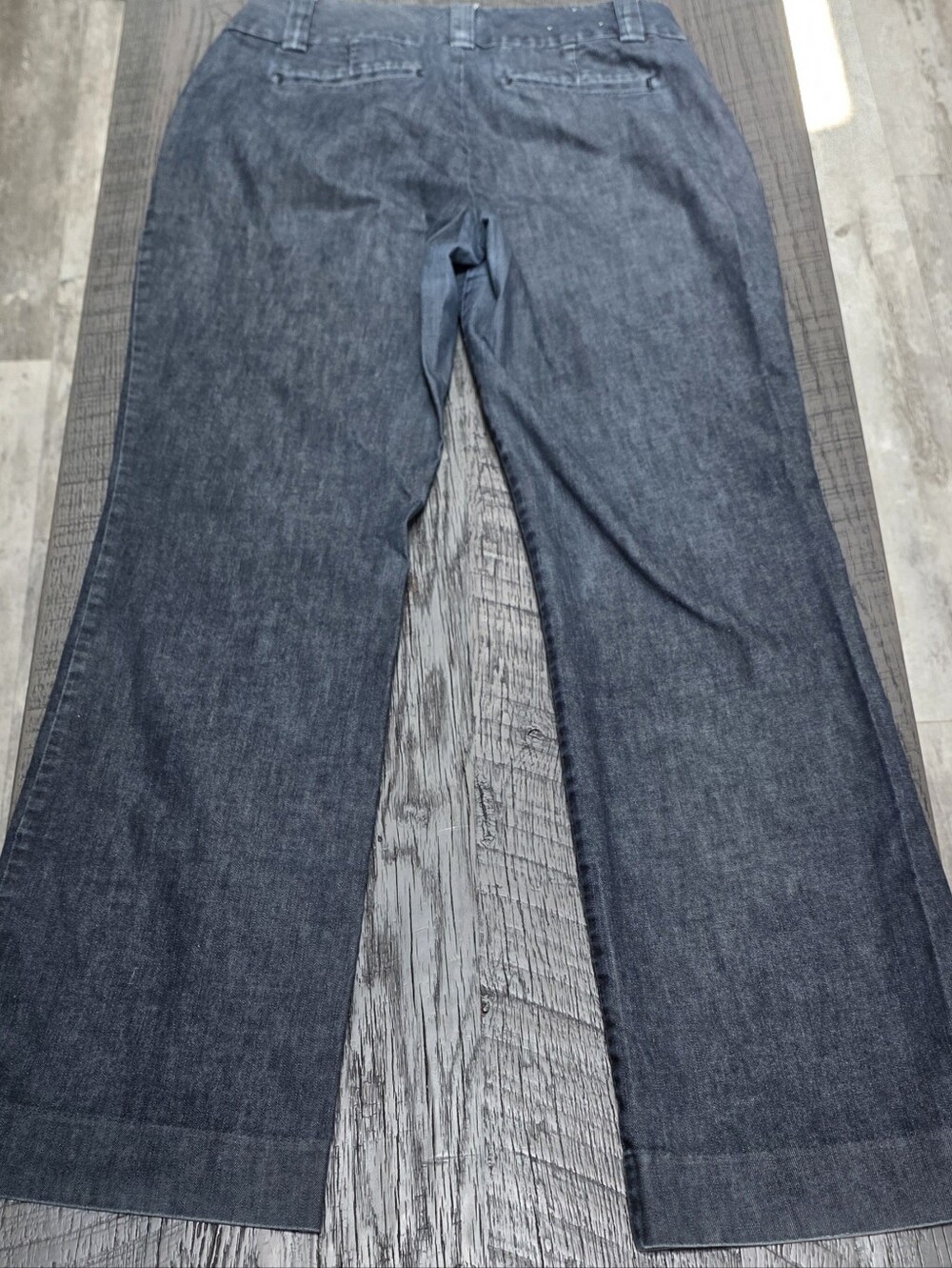 Women's GAP Stretch Curvy Wide Leg Dark Wash Denim Pants (Size:8long) - Picture 4 of 7